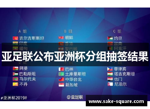 亚足联公布亚洲杯分组抽签结果